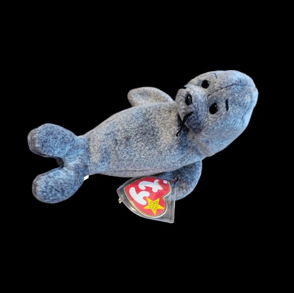 RARE Retired TY Beanie Baby "Slippery" the Seal 🦭 🦭 🦭 - Picture 2 of 5